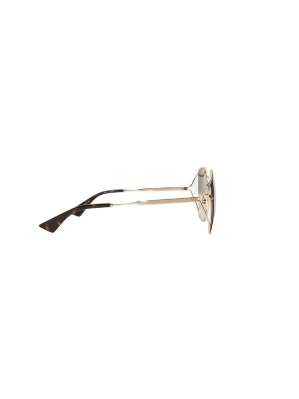 Gucci Sunglasses Eyewear 63 Gold Gray Metal Acetate
